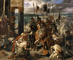 The Entry of the Crusaders in Constantinople. Artist: Delacroix, Eugene (1798-1863)