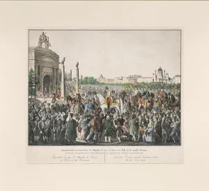 Patriotic War Prints: Entry of Emperor Francis I of Austria into Vienna in 1814