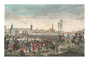 Entering Prints: Entry of the French into Vienna, 14 November 1805, (c1850). Artist: Francois Pigeot