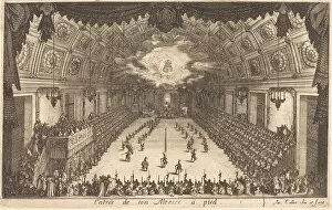 Lorraine Gallery: Entry of His Highness on Foot, 1627. Creator: Jacques Callot