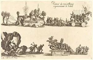 Entry of His Highness, Representing the Sun, 1627. Creator: Jacques Callot