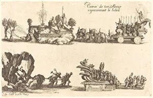 Entry of His Highness, Representing the Sun, 1627. Creator: Jacques Callot Entry of His Highness, Representing the Sun, 1627. Creator: Jacques Callot