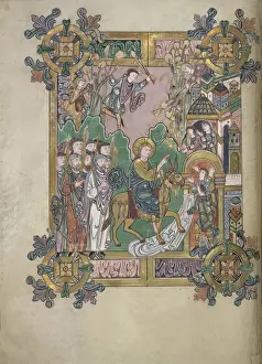 Benedictional Prints: The Entry into Jerusalem, 971-984. Creator: Unknown