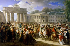 Battle Field Prints: Entry of Napoleon into Berlin, 27 October 1806. Artist: Meynier, Charles (1768-1832)