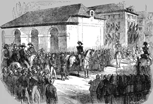 Entry Prints: Entry of Prince Jerome Bonaparte into Toulon, 1854. Creator: Unknown