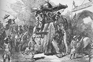Baroda Gallery: Entry of the Prince of Wales into Baroda, India, on 9 November 1875 (1908)