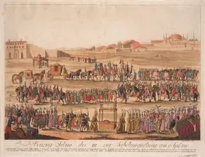 Selim Iii Prints: The Entry of the Sultan Selim III to the Girding the Sabre on 13 April 1789, 1789