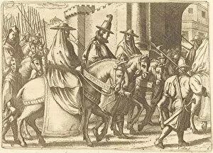 Habsburg Collection: Entry Into the Town of Ferrara, 1612. Creator: Jacques Callot