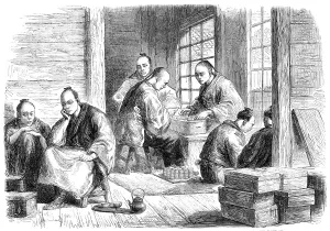 Plaits Prints: The Envoys of the Japanese Prince of Nagato paying the indemnity for the Affair of Simonosaki