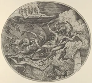 L And Xe9 Collection: Envy, from the Seven Deadly Sins, ca. 1550-55. Creator: Leon Davent