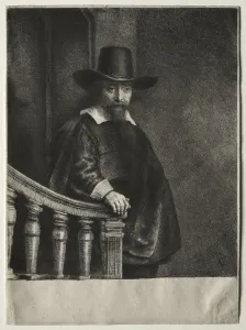 1606 1669 Prints: Ephraim Bonus, Jewish Physician, 1647. Creator: Rembrandt van Rijn (Dutch, 1606-1669)