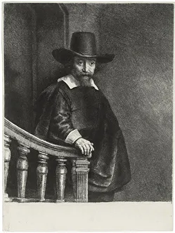 Bueno Prints: Ephraim Bueno, Jewish Physician, 1647. Artist: Rembrandt van Rhijn (1606-1669)