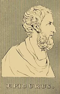 Thinker Gallery: Epicurus, (341-270 BC), 1830. Creator: Unknown
