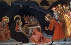 Images Dated 22nd August 2005: Epiphany, late 14th / early 15th century. Artist: Taddeo di Bartolo
