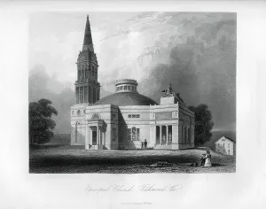 Episcopal Prints: Episcopal Church, Richmond, Virginia, USA, 1855