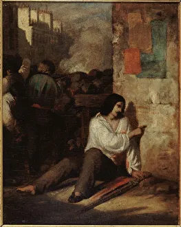 Civil Unrest Prints: Episode of the 1848 revolution, c1848. Creator: Tony Johannot