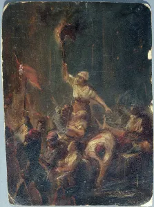 Episode from the night of February 23 to 24, 1848. Creator: Charles Raymond Chabrillac
