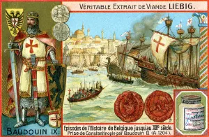 Meat Prints: Episodes in the history of Belgium up until the 13th century: Baldwin I of Constantinople