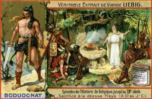 Episodes in the history of Belgium up until the 13th century: Boduognatus, (c1900)