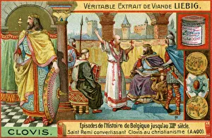 Episodes in the history of Belgium up until the 13th century: King Clovis I, (c1900)