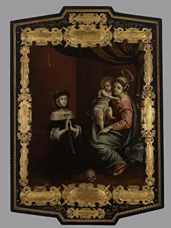 Marys Church Prints: Epitaph of Katarzyna Jugiewic, from the St Mary's Church in Krakow, between 1684-1689