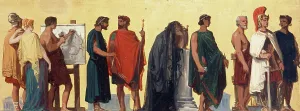 Frieze Prints: Epoque grecque : Esquisse pour la salle de dessin de l'école des garçons de la rue Dombasle