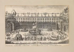 Hofburg Prints: Equestrian ballet in the courtyard of the Vienna Hofburg... 1667. Creator: Anonymous