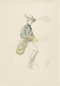 Hunting Dress Prints: Equestrian portrait of Alexander I