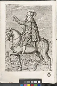 Marques Prints: Equestrian portrait of Don Fernando Joaquin Fajardo and Joaquin Alvarez de Toledo