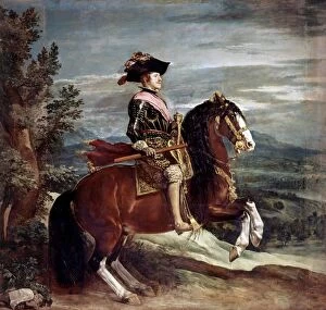 Velazquez Gallery: Equestrian Portrait of Felipe IV (1605-1665), King of Spain