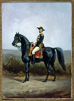Equestrian Prints: Equestrian portrait of General George Ernest Boulanger