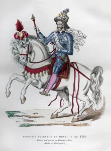 Thomas Deleu Gallery: Equestrian portrait of Henry IV of France in 1596, (1882-1884).Artist: Chevignard