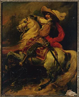 Le Romain Prints: Equestrian portrait of Josias, count of Rantzau (1609-1650)