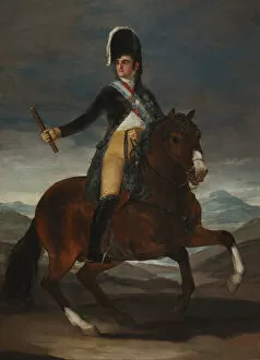 Equestrian Portrait of King Ferdinand VII of Spain. Artist: Goya, Francisco, de (1746-1828)