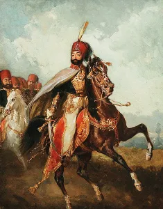 Sultan Prints: Equestrian Portrait of Mahmud II (1785-1839)