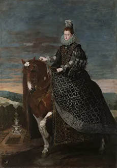 Philip Iii Prints: Equestrian Portrait of Margarita of Austria (1584?1611)
