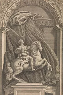 Bernini Gianlorenzo Gallery: Equestrian Statue of Constantine the Great, 1690-1740. Creator: Francesco Faraone Aquila