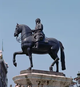 Sueur Prints: Equestrian statue of King Charles I, 17th century. Artist: Hubert le Sueur