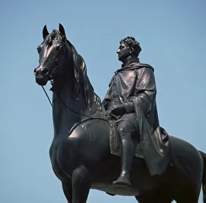 Chantrey Collection: Equestrian Statue of King George IV of England, 19th century. Artist: Francis Legatt Chantrey