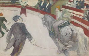 Circus Ring Prints: Equestrienne (At the Cirque Fernando), 1887 / 88. Creator: Henri de Toulouse-Lautrec