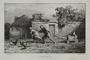 The Equipage. Creator: Charles-Emile Jacque (French, 1813-1894)