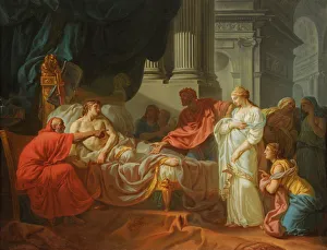 Jacques Louis 1748 1825 Prints: Erasistratus Discovering the Cause of Antiochus Disease