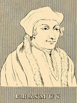Thinker Gallery: Erasmus, (1466-1536), 1830. Creator: Unknown