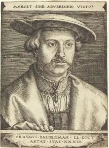 Beham Barthel Prints: Erasmus Balderman, 1535. Creator: Barthel Beham