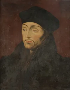 Erasmus Desiderius Prints: Erasmus Desiderius Rotterdam, ca. 1467-1536, c15th century. Creator: Anon