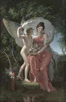 Erato, Muse of Lyrical Poetry, 1800. Creator: Charles Meynier (French, 1768-1832)
