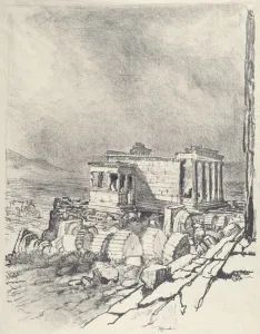 The Erechtheum, 1913. Creator: Joseph Pennell