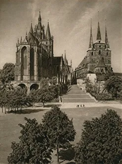 Erfurt Prints: Erfurt. Cathedral and Severi Church, 1931. Artist: Kurt Hielscher