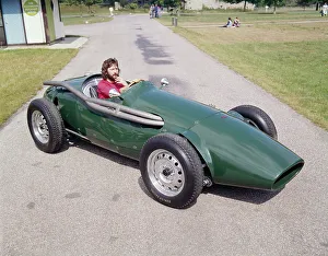 Eric Clapton in a 1955 Connaught, (c1970s?)