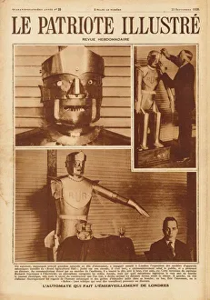 Capek Collection: Eric, the first British robot at the Exhibition of the Society of Model Engineers in
